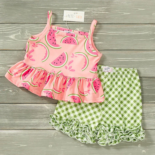 Watermelon Picnic Short Set by Pete + Lucy