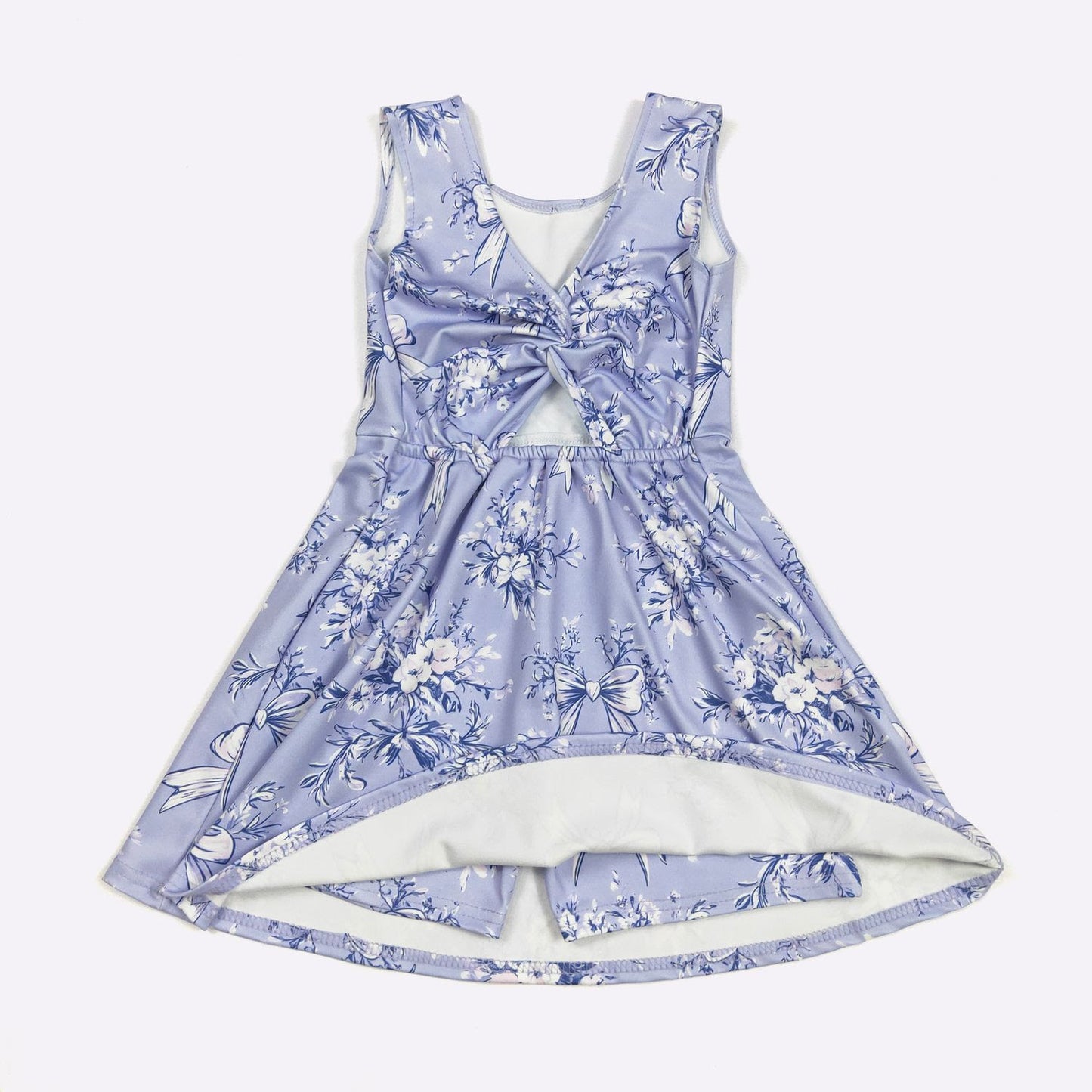 Lapis Bow Athletic Dress By Clover Cottage