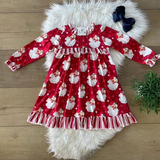 Red Vintage Santa Dress by TwoCan