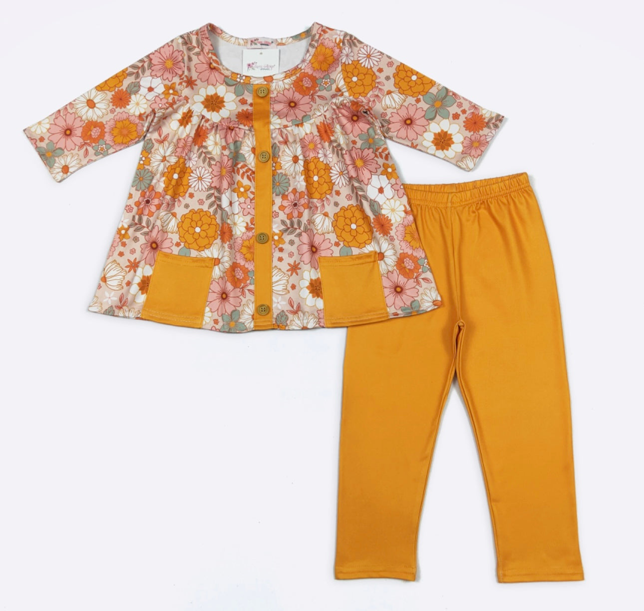 Blush Marigold Girls Set by Clover Cottage