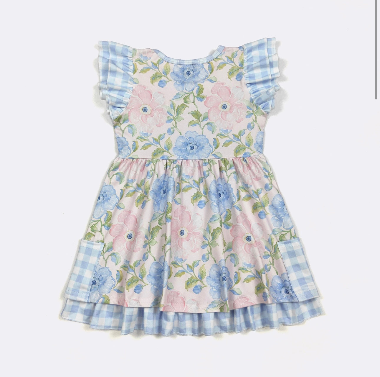 Cotton Candy Poppy Girls Dress By Clover Cottage