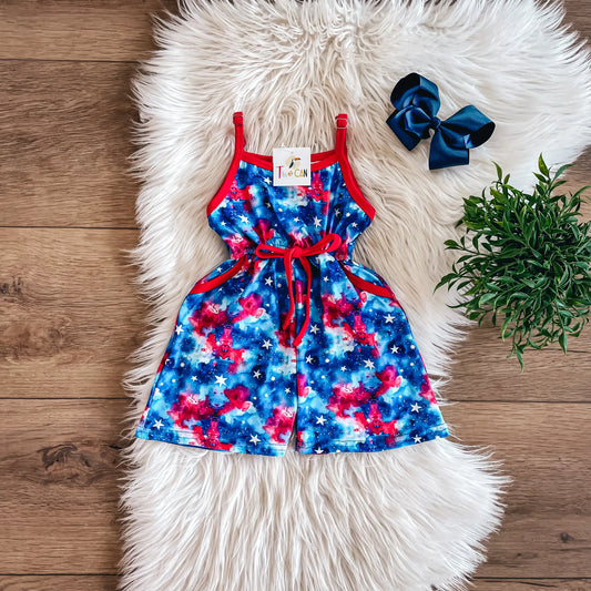 Galactic Glory Shorts Romper By TwoCan
