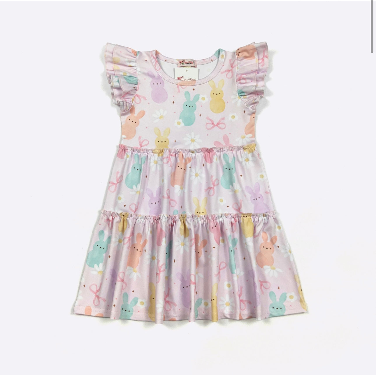 Pastel Peeps Girls Dress By Clover Cottage
