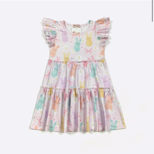 Pastel Peeps Girls Dress By Clover Cottage