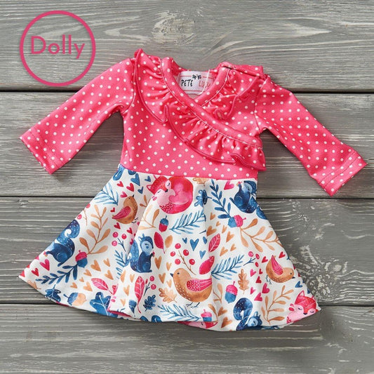 Forest Friends Dolls Dress by Pete + Lucy