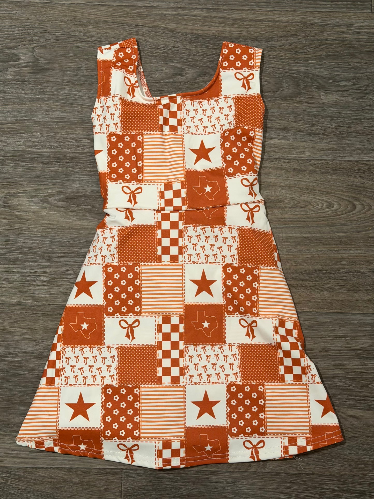 Texas Orange Athletic Dress By Clover Cottage