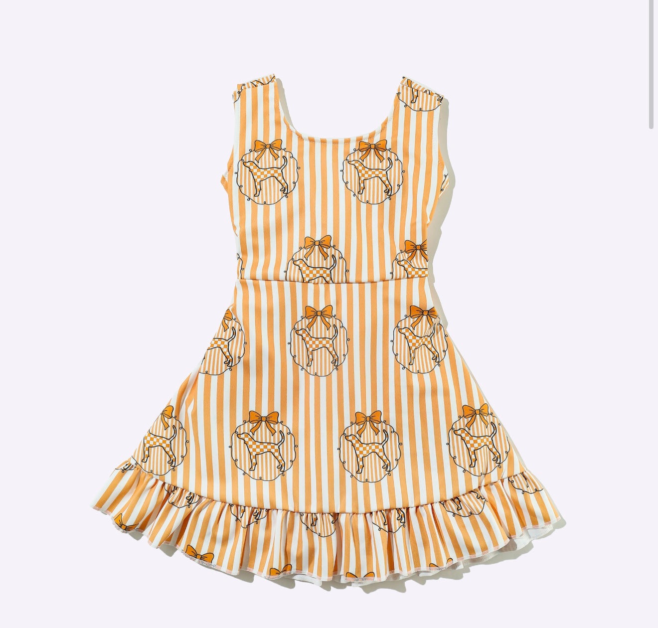 Preppy TN Stripe Athletic Dress By Clover Cottage