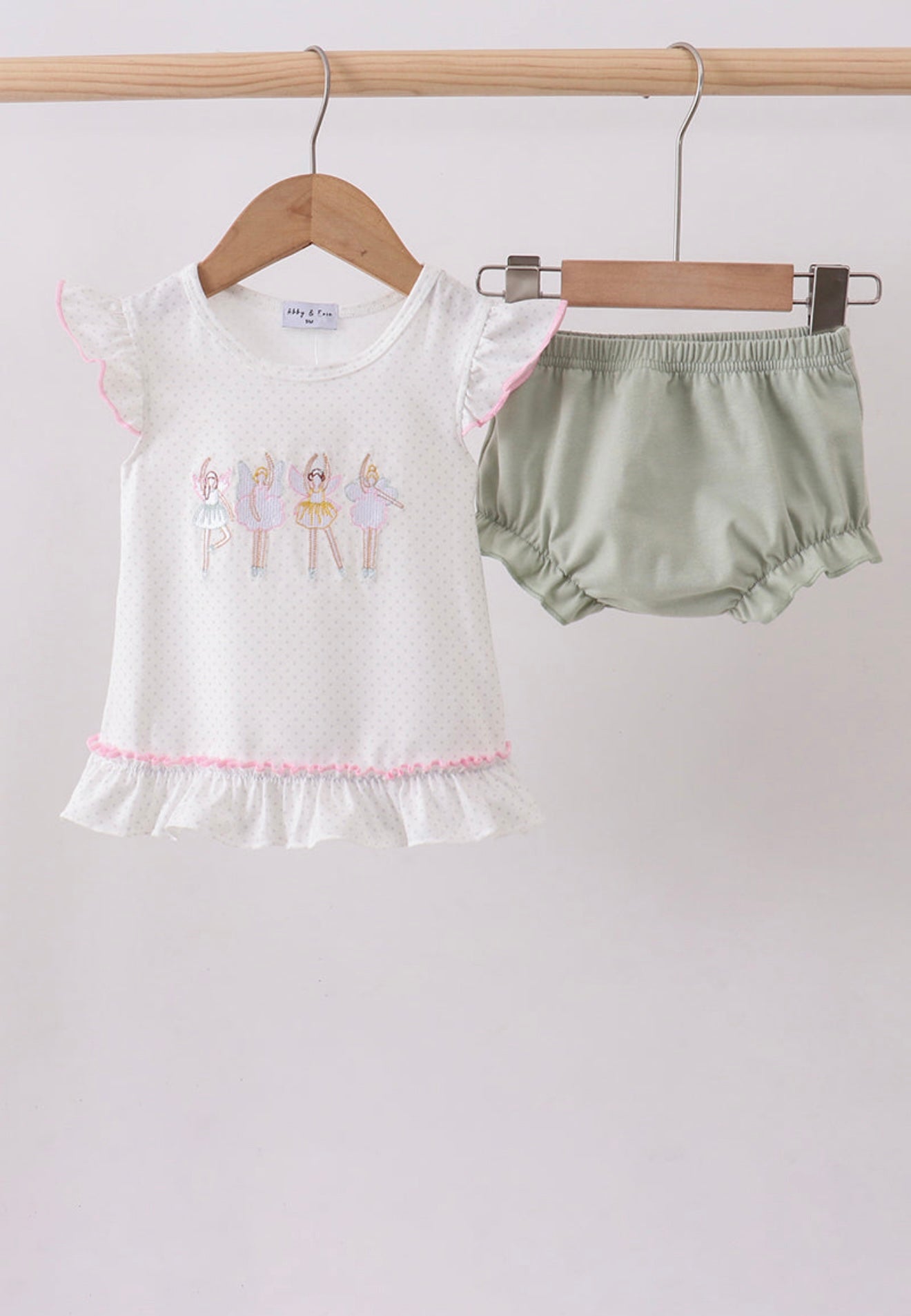 Dance Angel Ruffle Bloomer Set