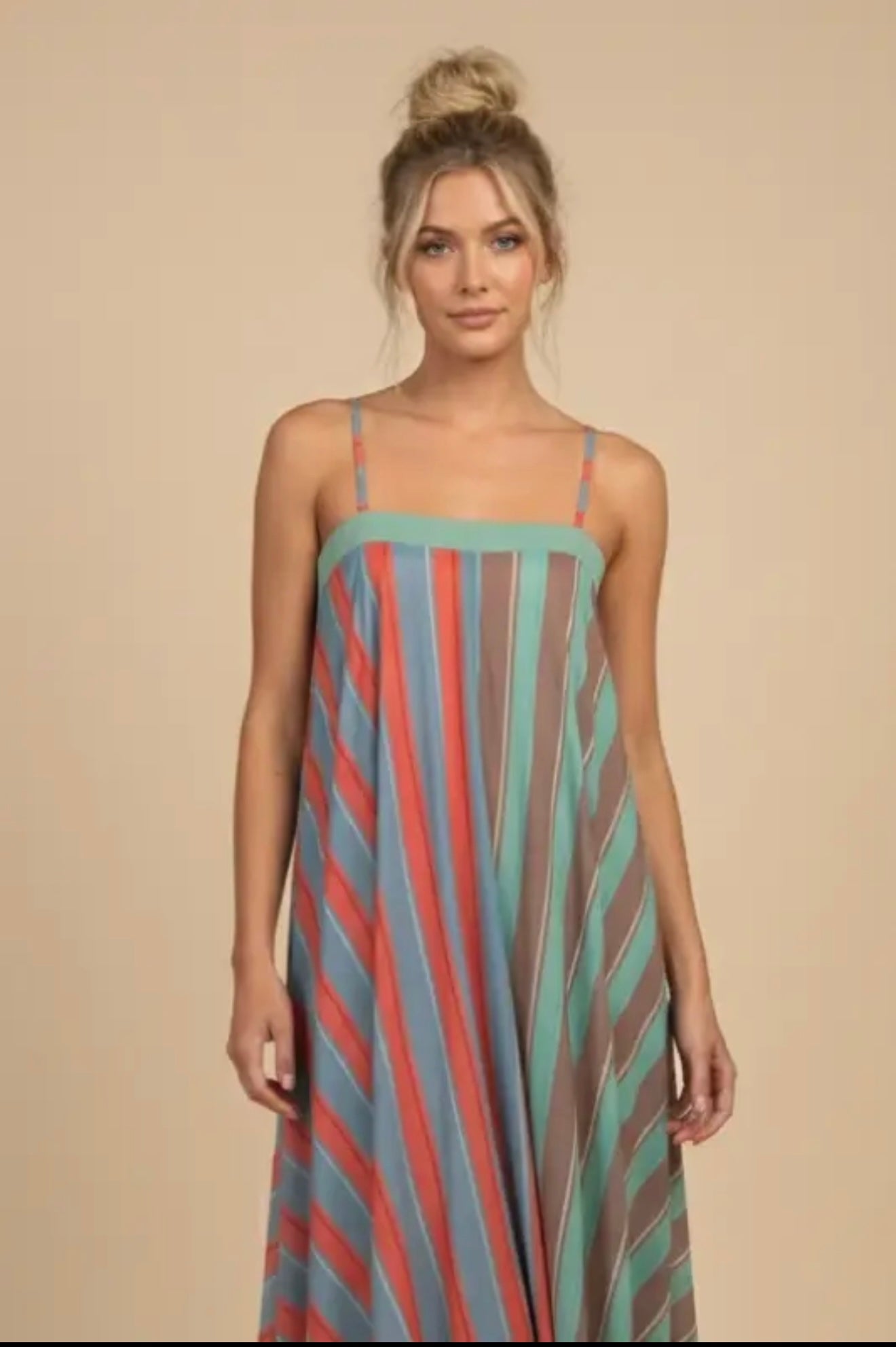 Serafina Striped Maxi Dress