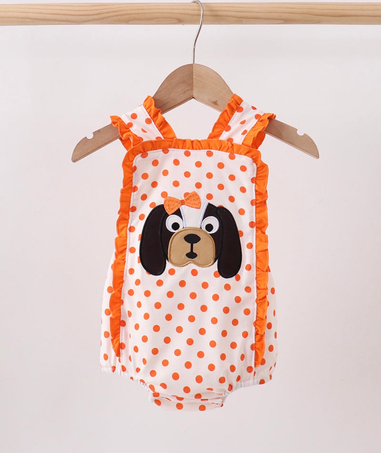 Orange Dog Appliqué Bubble