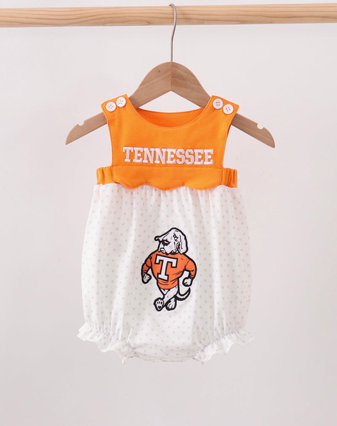 Orange Tennessee Appliqué Bubble