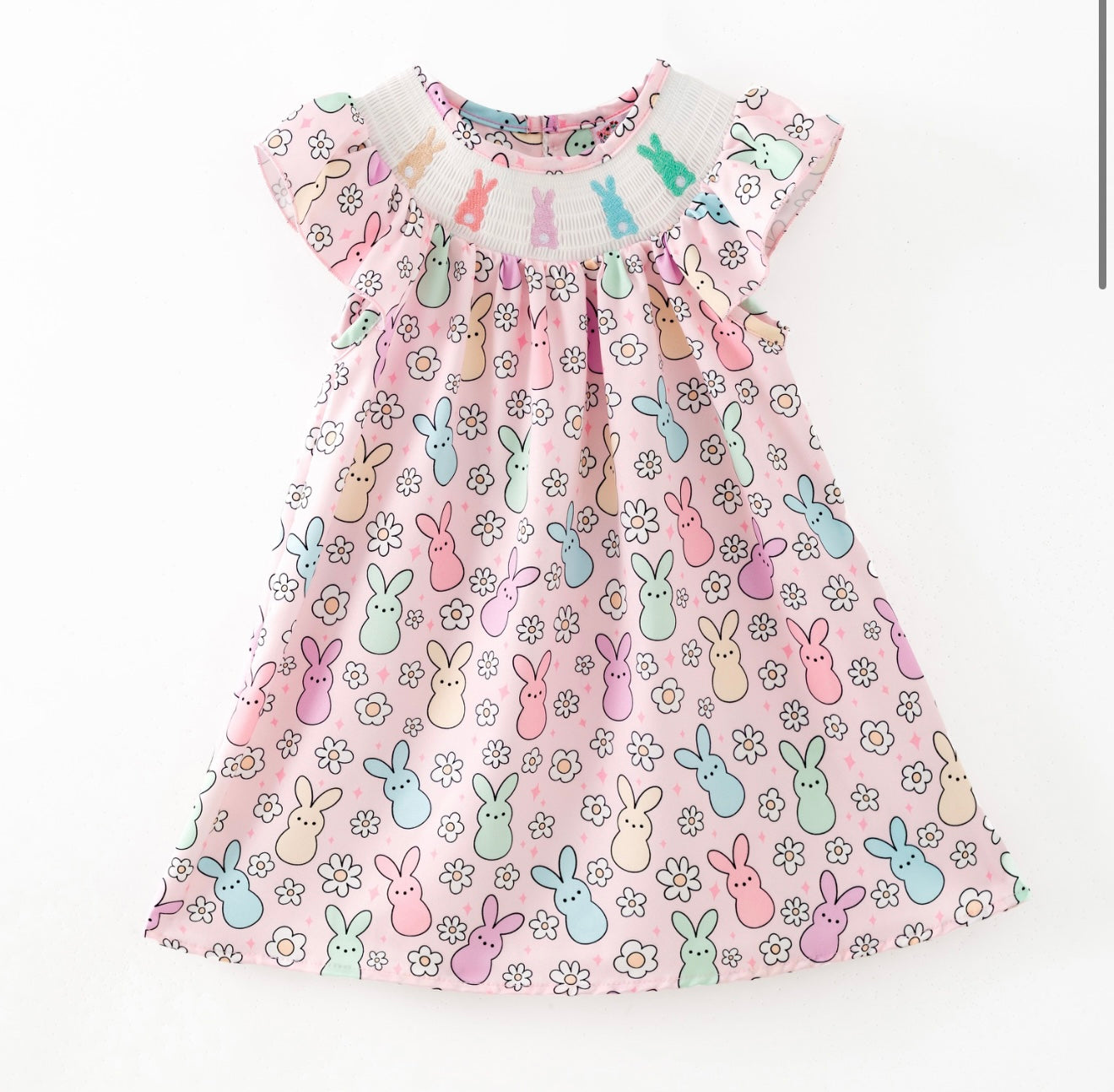 Daisy Peep Smocked Dress By Clover Cottage