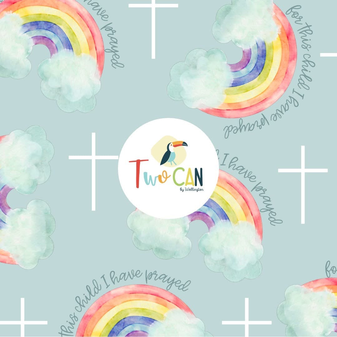 For This Child I have Prayed Infant Romper By TwoCan (Blue)