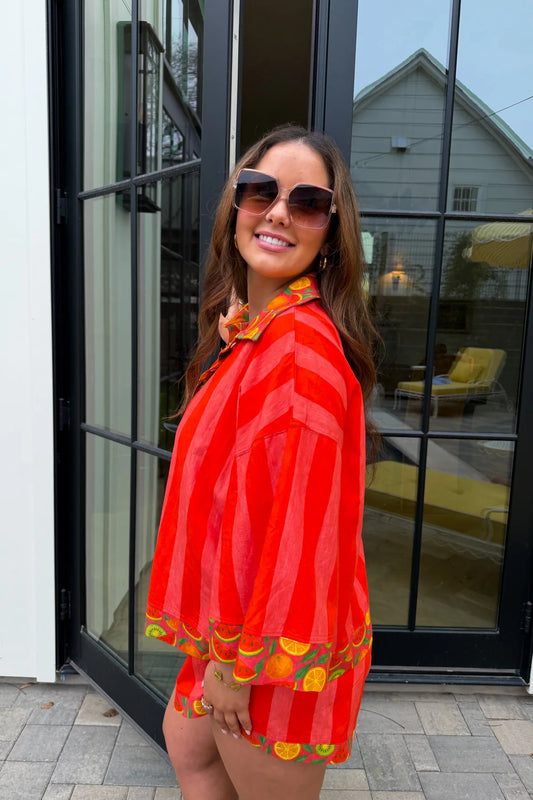 Pre-Order Fruit Salad Button Down Top By Blakeley