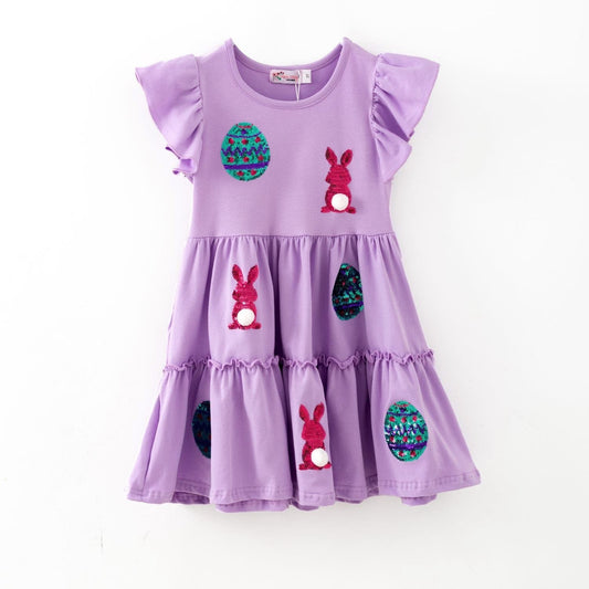 Egg Hunt Sequin Dress By Clover Cottage
