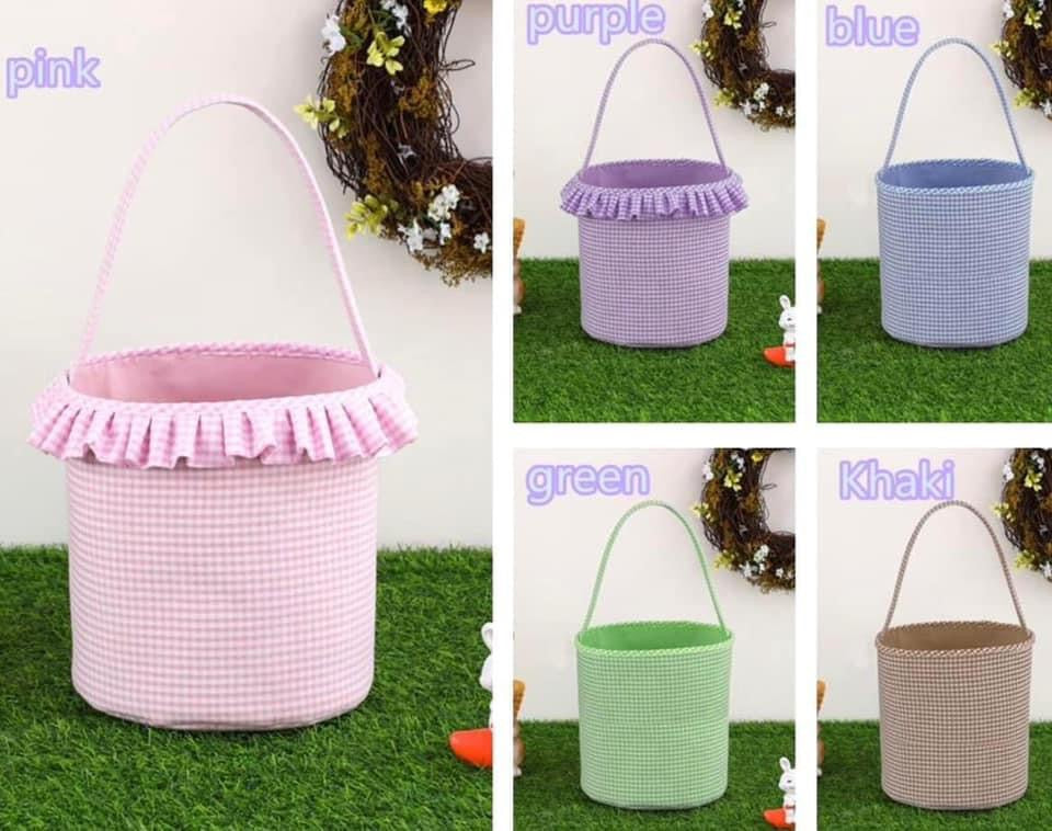 Gingham Easter Baskets