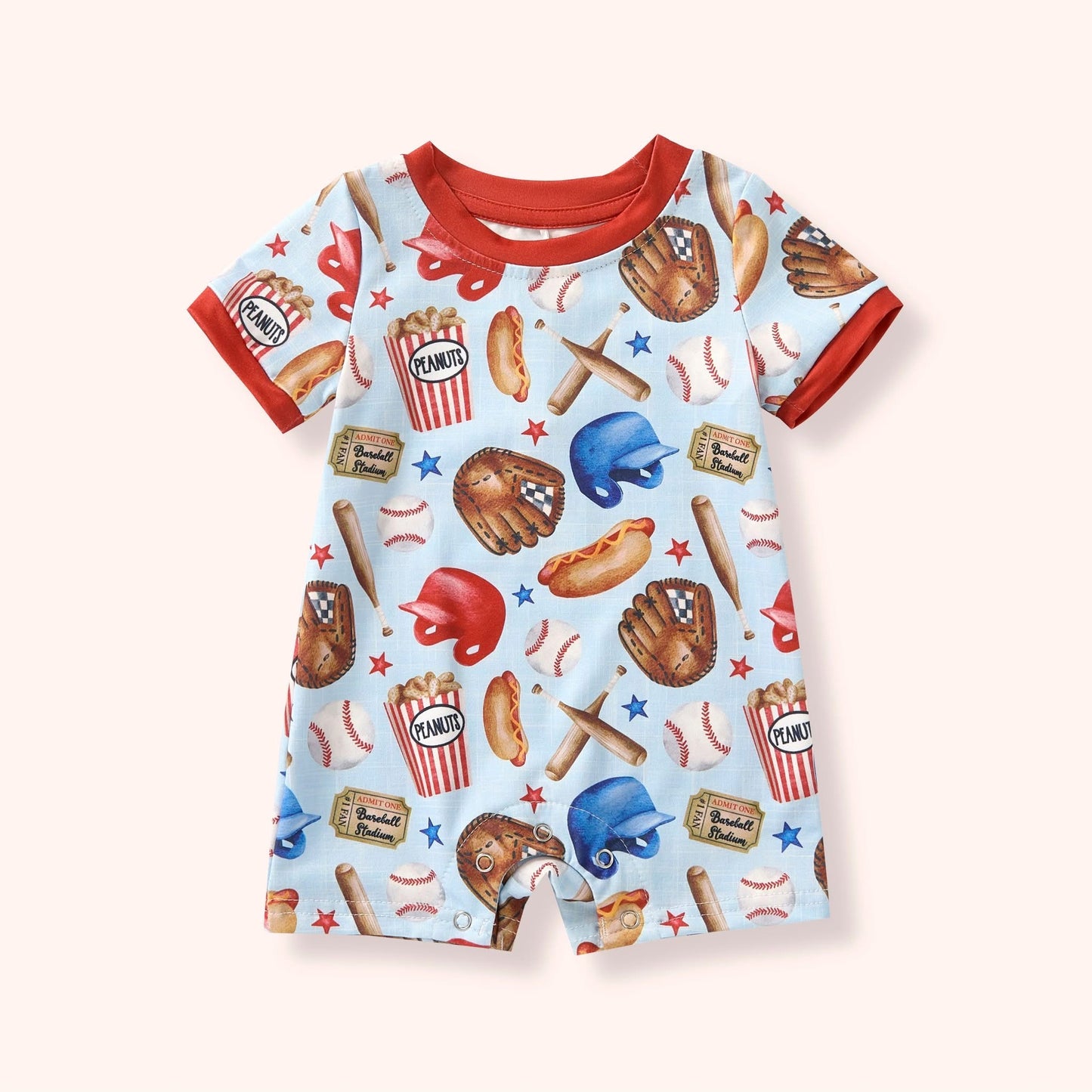 Baseball Life Infant Romper By Pete + Lucy
