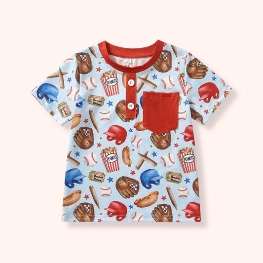 Baseball Life Boys Tee By Pete + Lucy