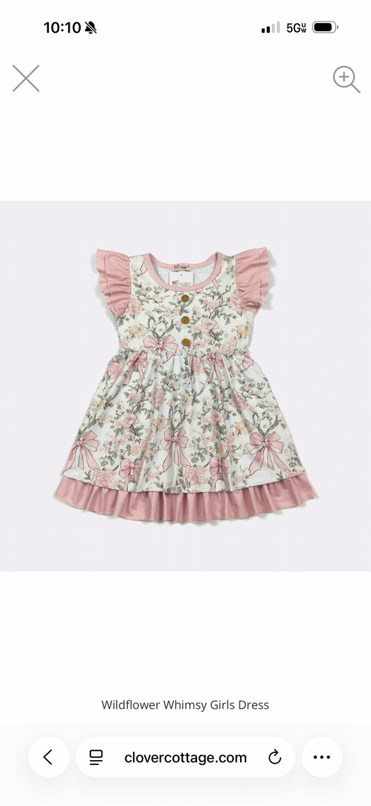 Wildflower Whimsy Dress By Clover Cottage