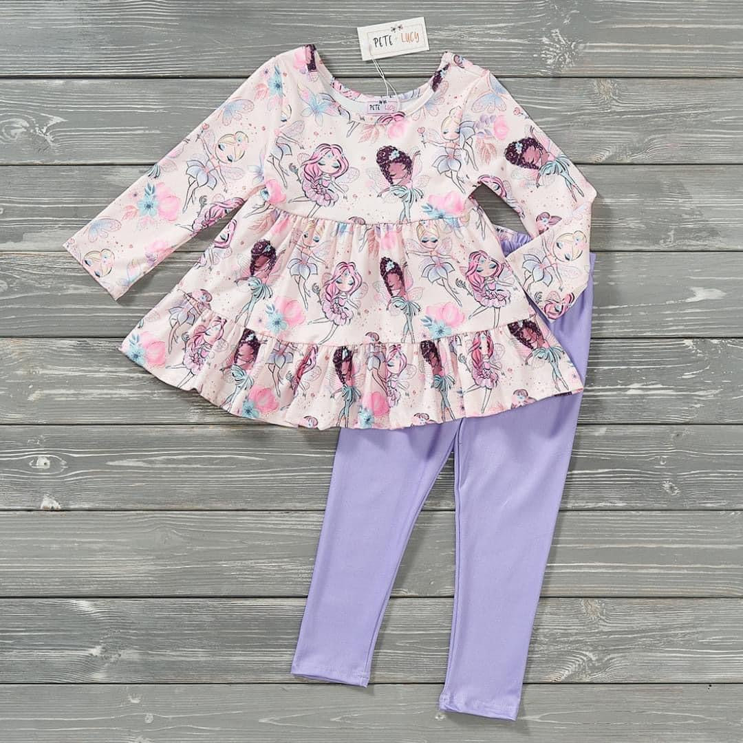 Fairyland Flower Garden Pants Set by Pete + Lucy