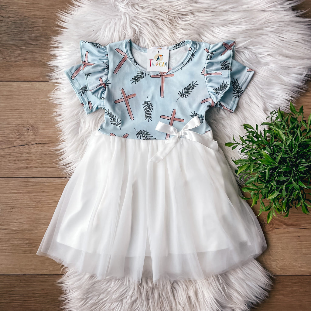 Easter Cross & Palms Tulle Dress by TwoCan