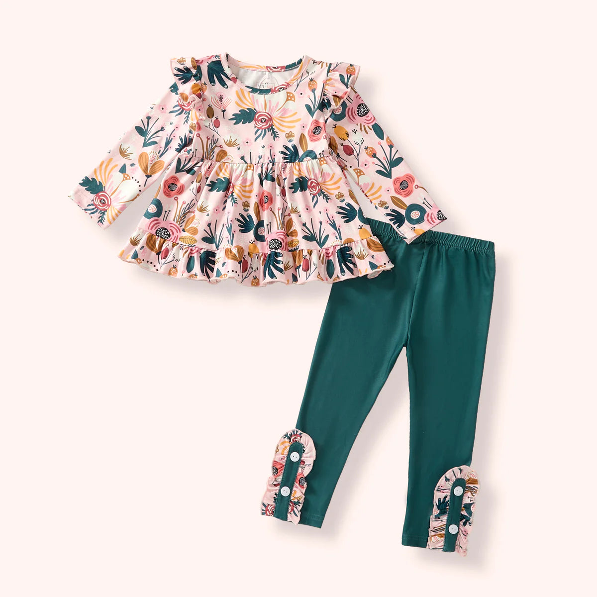 Cozy Botanicals Pants Set By Pete + Lucy