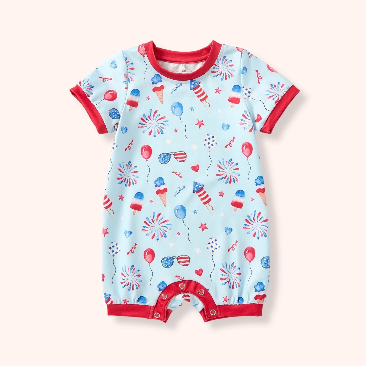Pre-Order USA All Day Infant Romper By Pete + Lucy (Boys)