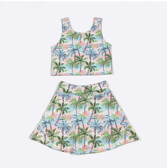 Island Breeze Girls Skort Set By Clover Cottage