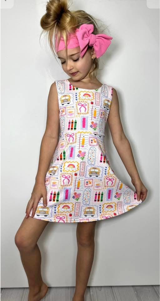 School House Chic Athletic Dress By Clover Cottage