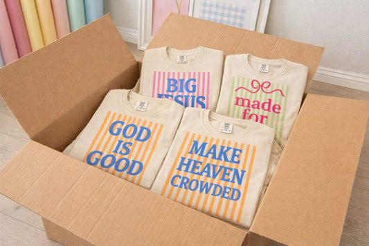 • Big Jesus Fan • God Is Good • Make Heaven Crowded • Made For More • Graphic Tees