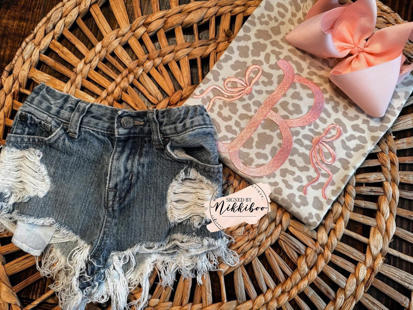 Leopard + Neon Name Tees