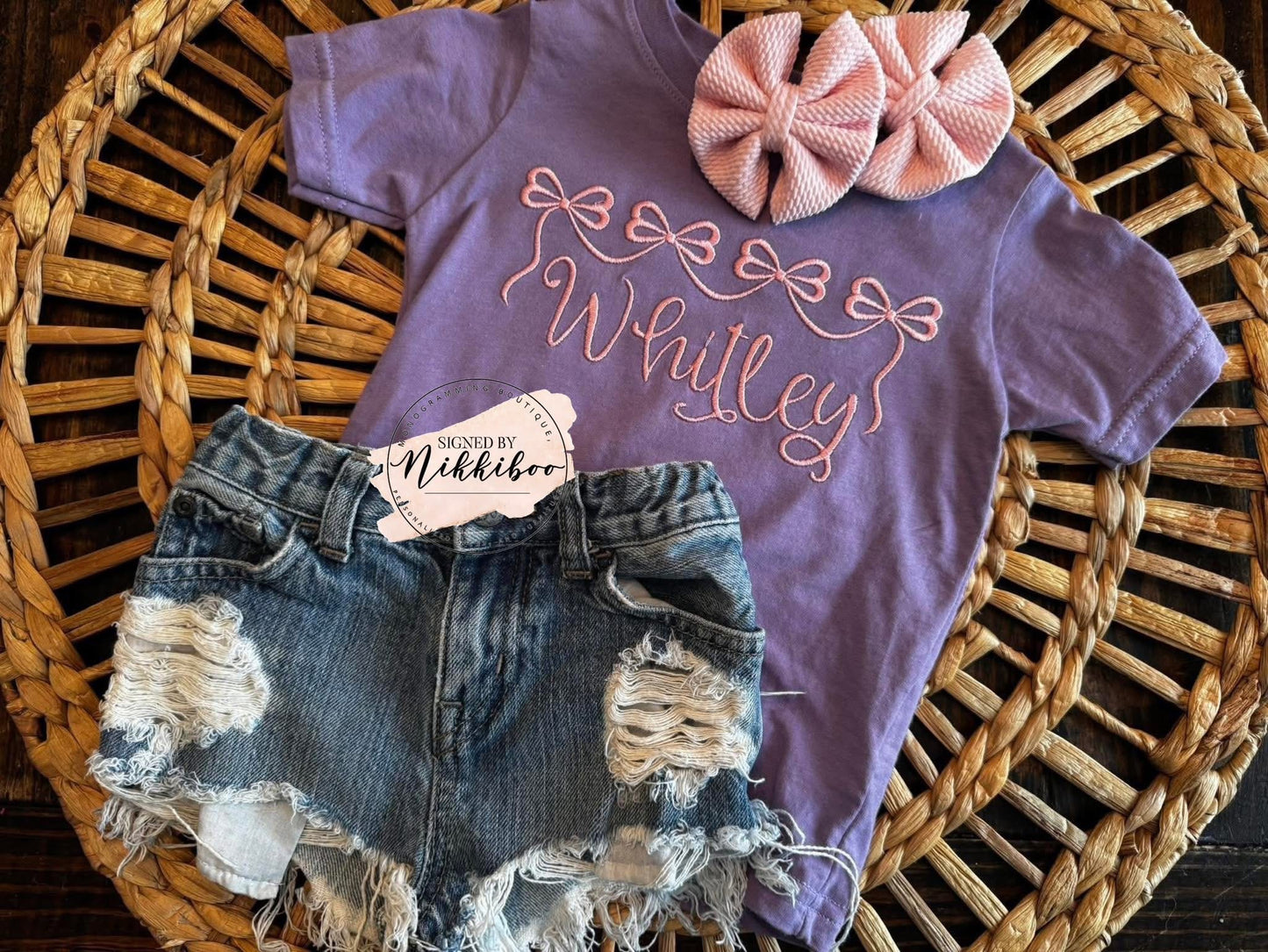 Leopard + Neon Name Tees