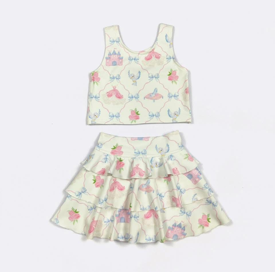 Glass Slipper Skort Set By Clover Cottage