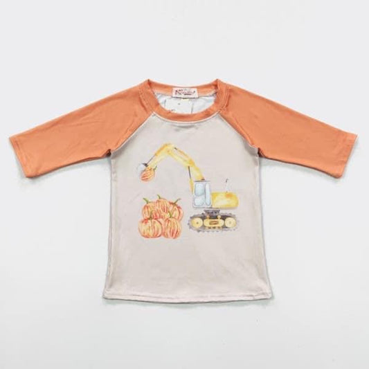 Pumpkin-cavator Raglan by Clover Cottage