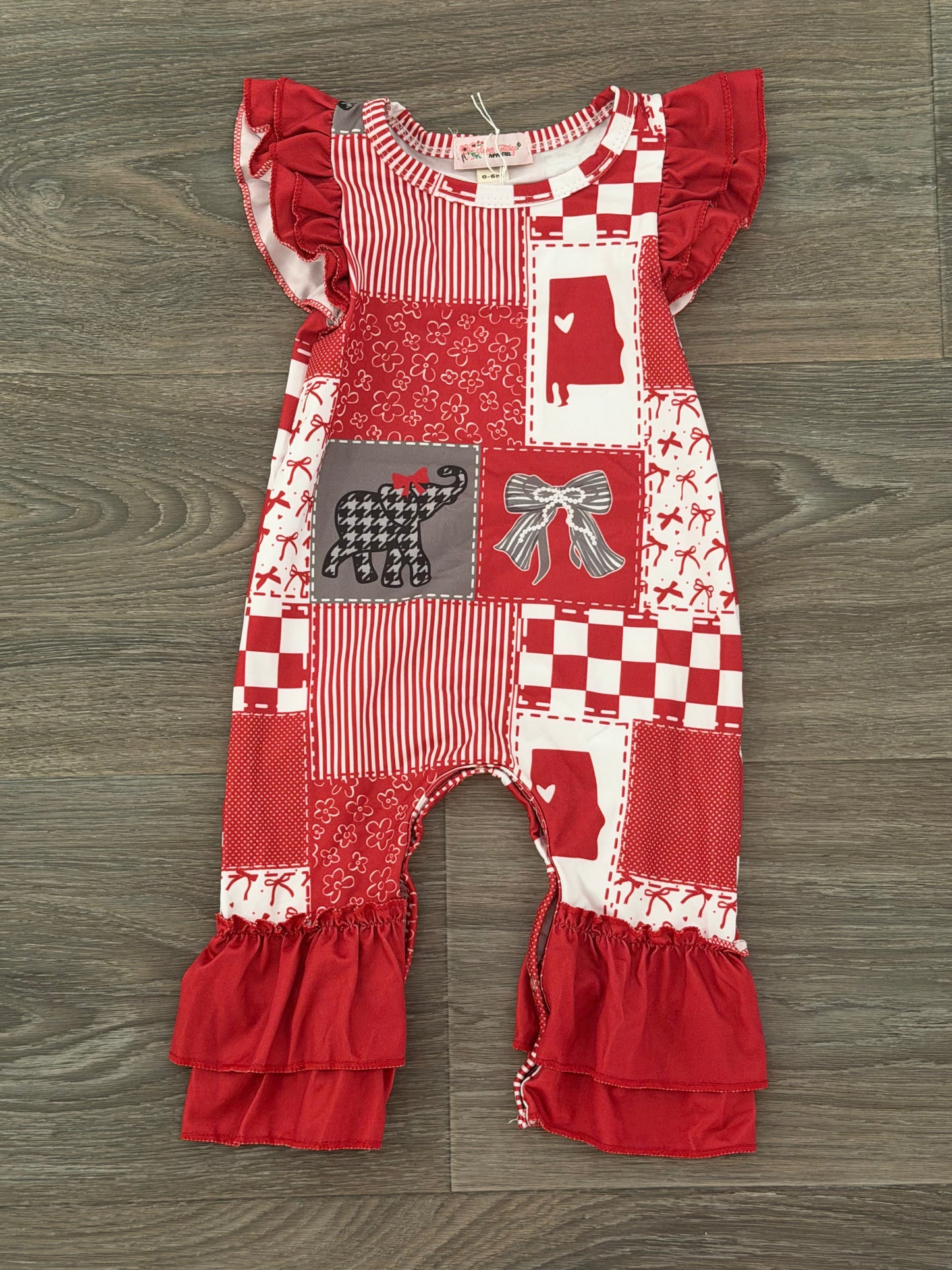Alabama Infant Romper By Clover Cottage