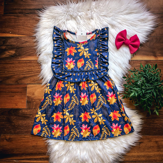 Autumn Leaves Dress By Wellie Katie