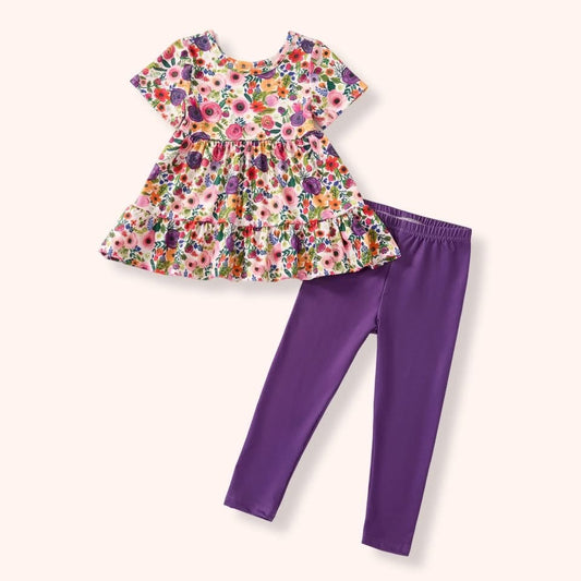 Bloom Burst Pants Set By Pete + Lucy