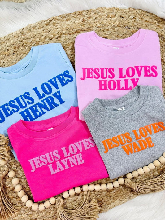 Jesus Loves _____ Puff Ink Tee