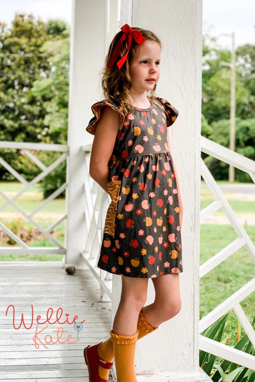 Autumn Apple Dress by Wellie Kate