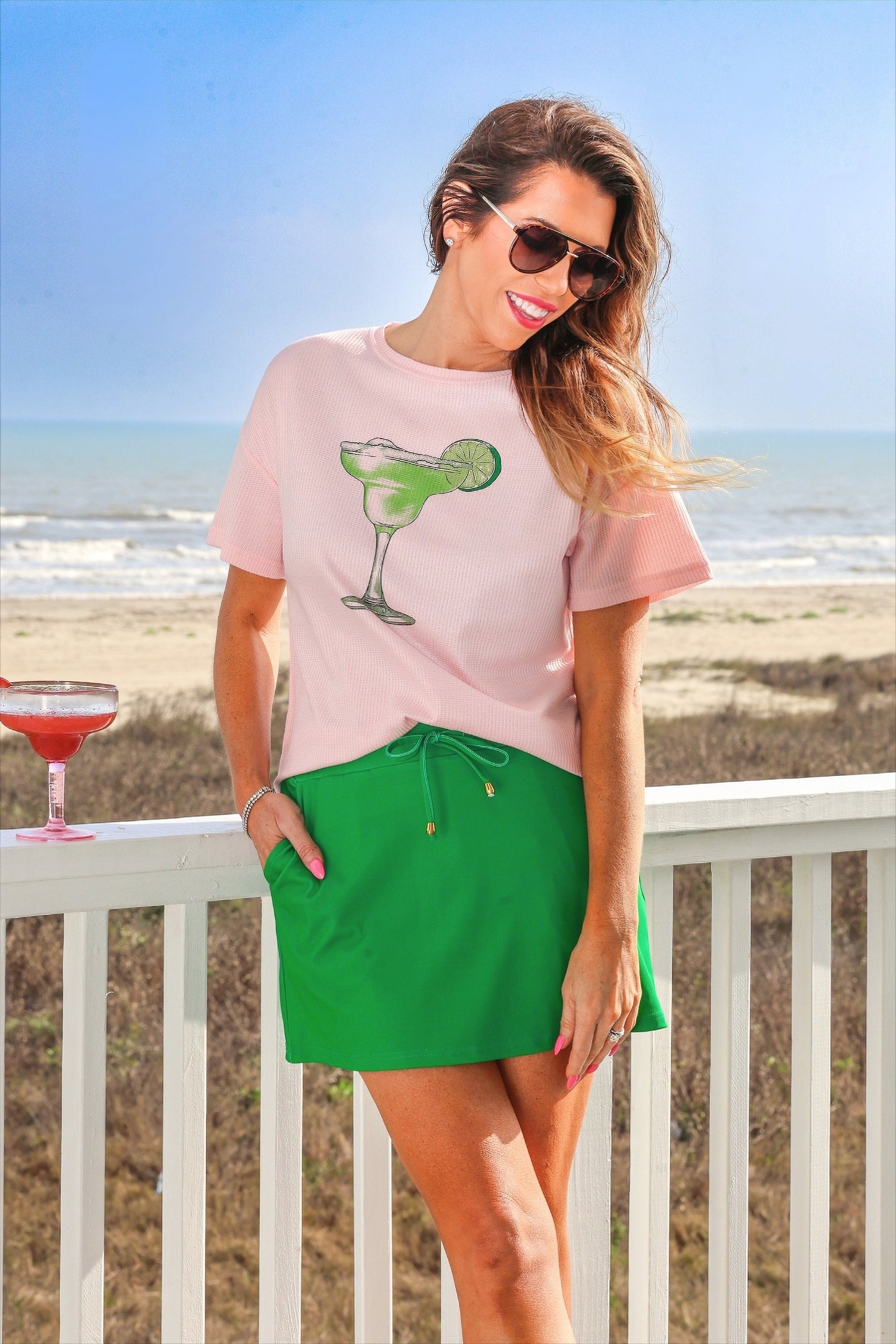 PREORDER- Solid Green Skort