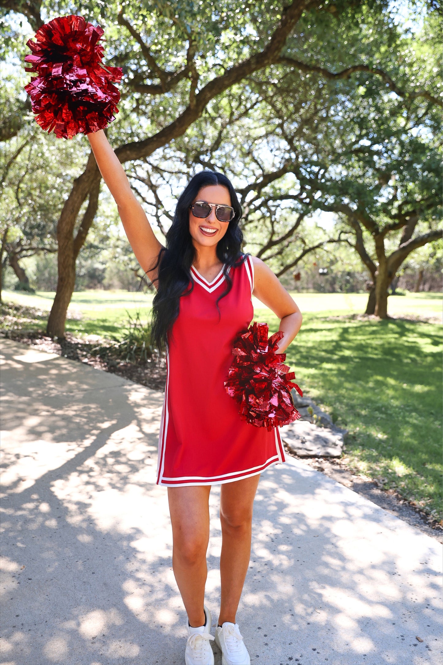 PREORDER- Sideline Tunic Biker Set- Red