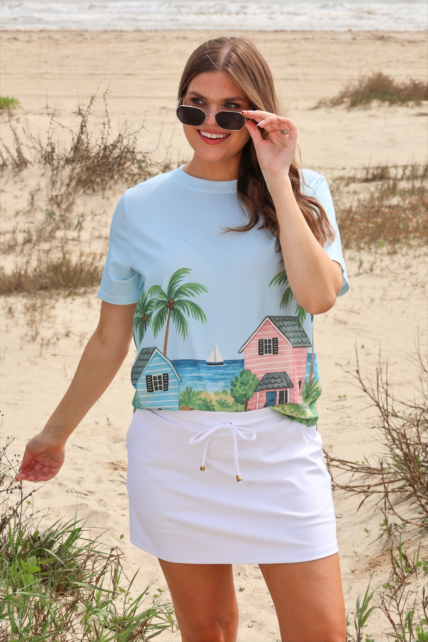 PREORDER- Solid White Skort