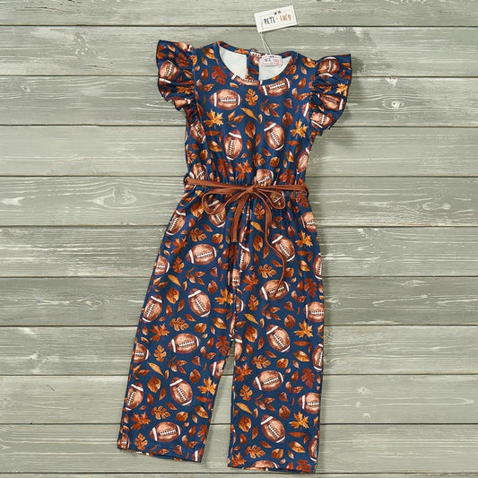 Pre-Order Leafy Field Legends Girls Jumpsuit by Pete + Lucy