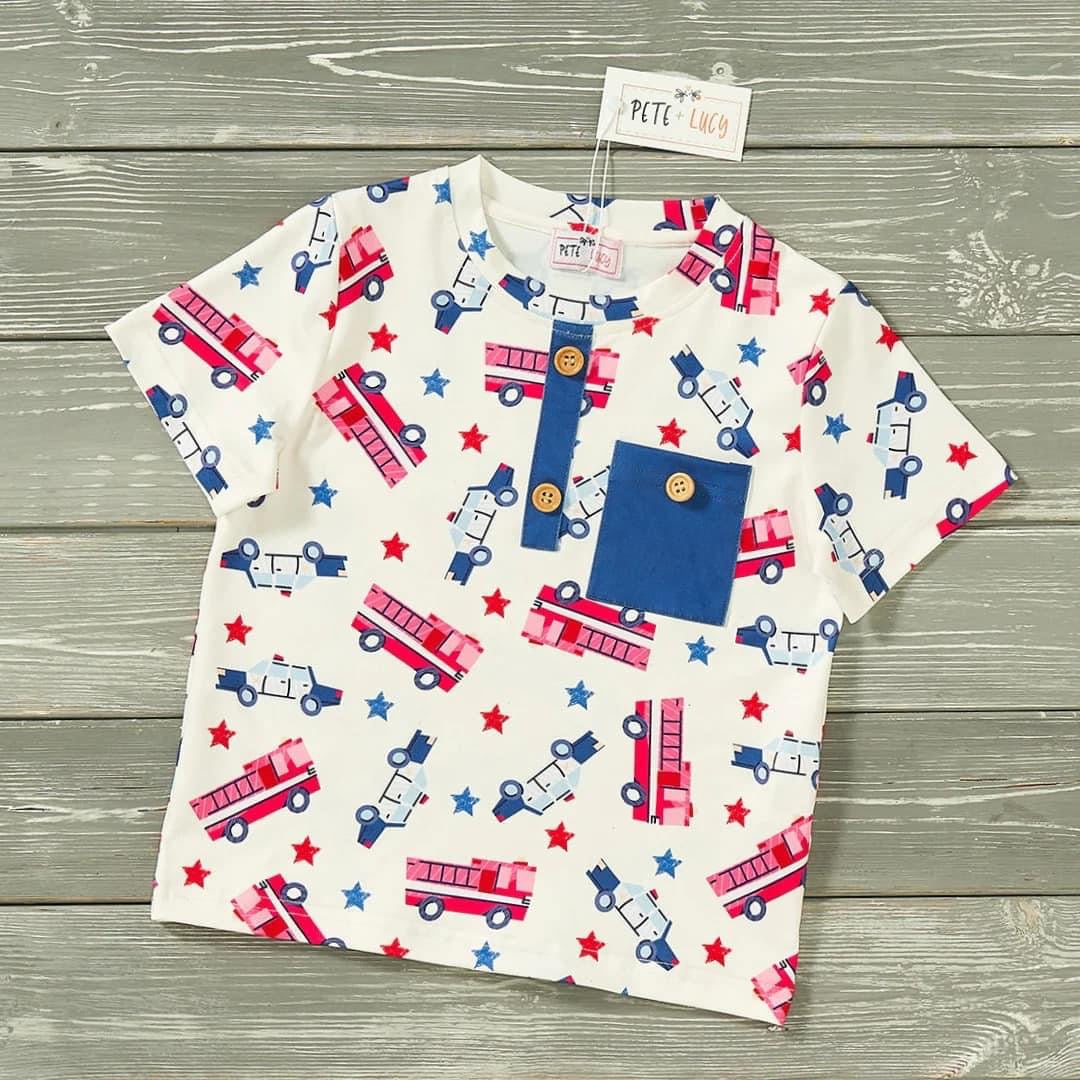 Pre-Order Brave Brigade: Boys Short Sleeve Tee by Pete + Lucy