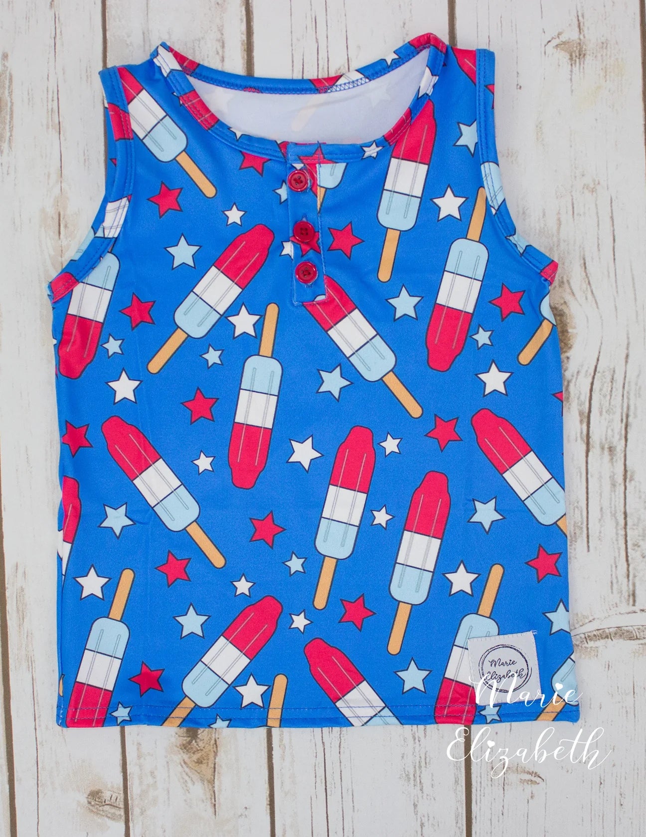Bomb Pop Boys Tank by Marie Elizabeth
