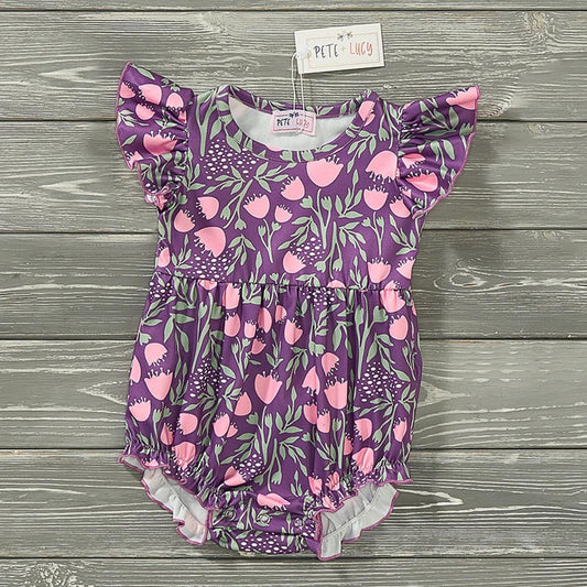 Pre-Order Flower Bells Infant Romper by Pete + Lucy