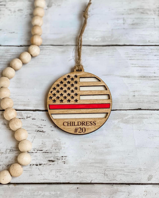 Thin Red Line Ornament