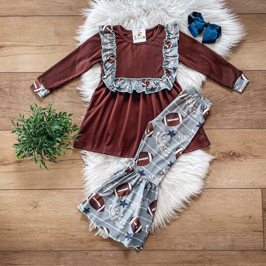 Pre-Order Football Bell Pants Set by TwoCan