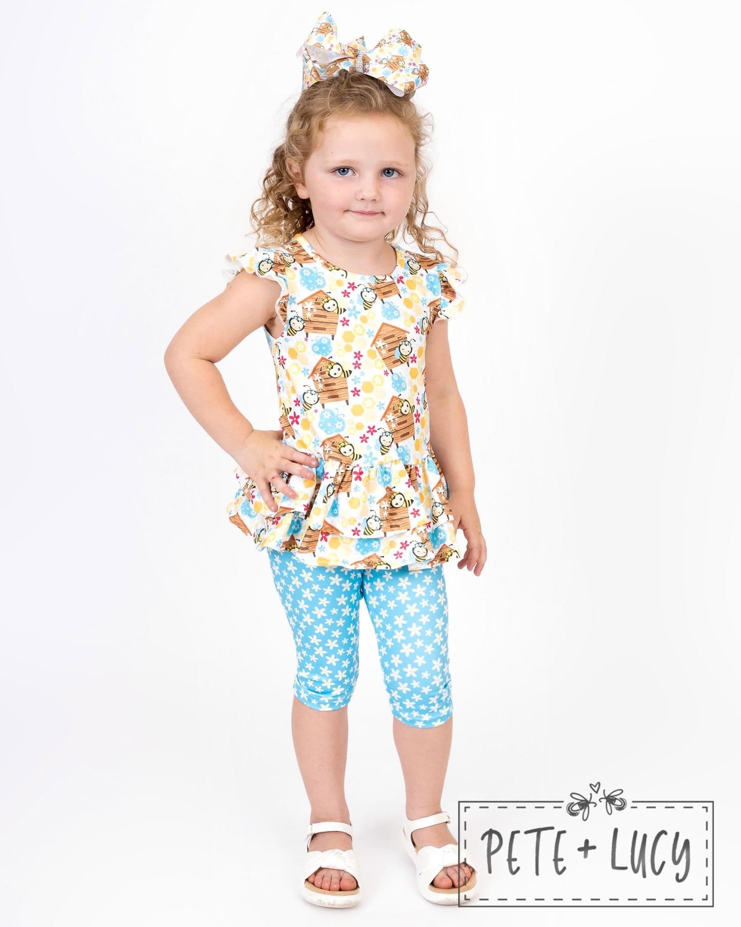 Bee Happy Capri Set by Pete + Lucy