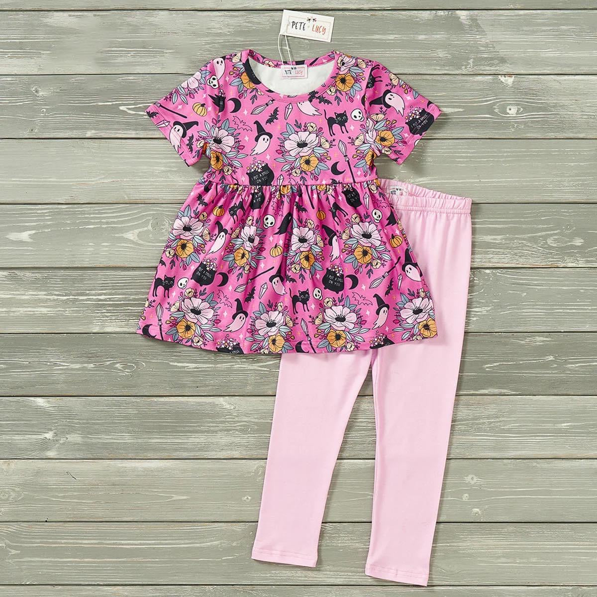 Boo-Jee Short Sleeve Pants Set by Pete + Lucy